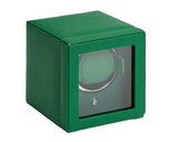 Wolf Design Cub Single Watch Winder with Cover (Tutti Frutti Green)
