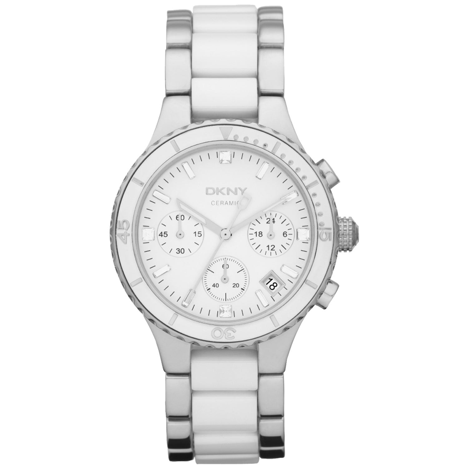 DKNY Women's Chronograph White Dial - VTC Watches