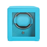 Wolf Design Cub Single Watch Winder with Cover (Tutti Frutti Turquoise)