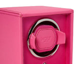 Wolf Design Cub Single Watch Winder with Cover (Tutti Frutti Pink)