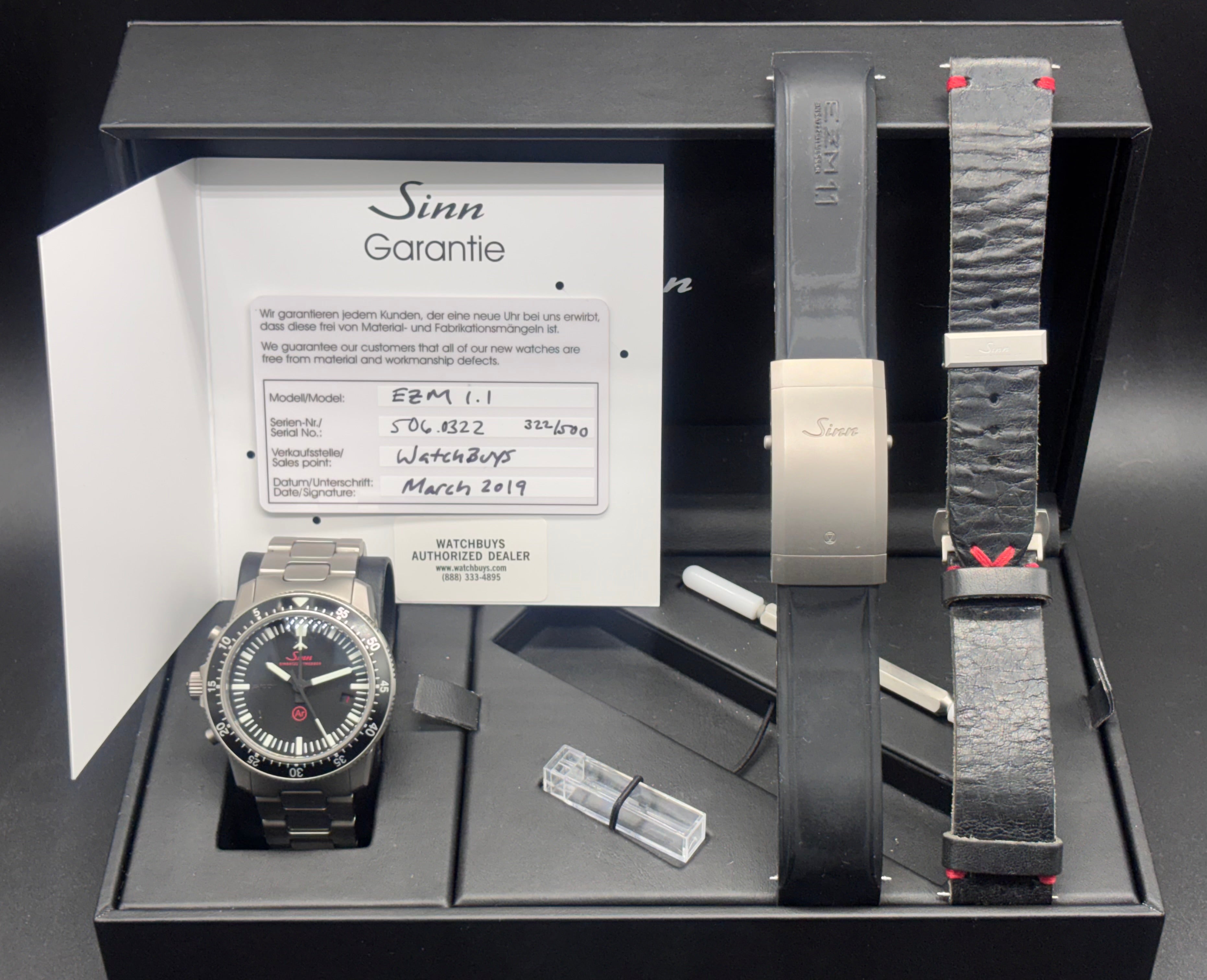 Sinn EZM 1.1 Limited Edition 322/500