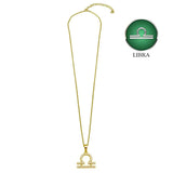 Gold Vermeil Libra CZ Necklace