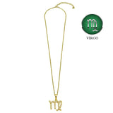 Gold Vermeil Virgo CZ Necklace