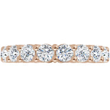 14K Rose Gold Round 2ct Eternity Band