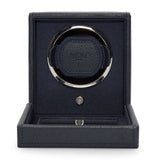 Wolf Design Cub Single Watch Winder with Cover (Navy)