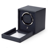 Wolf Design Cub Single Watch Winder with Cover (Navy)