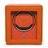 Wolf Design Cub Single Watch Winder with Cover (Orange)