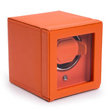 Wolf Design Cub Single Watch Winder with Cover (Orange)