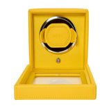 Wolf Design Cub Single Watch Winder with Cover (Yellow)