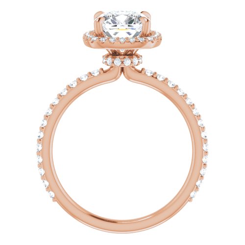 14K Rose Cushion Engagement Ring others [TEST]