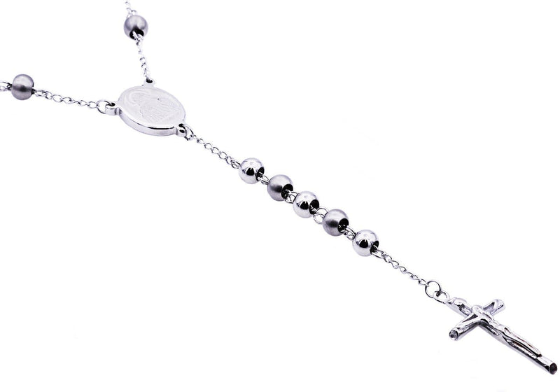 Mens Stainless Steel Rosary BJS04W