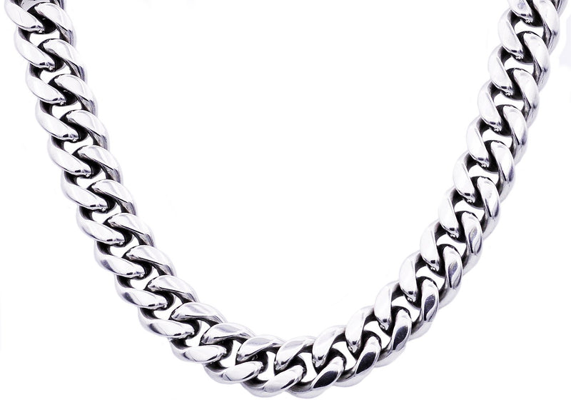 Blackjack Men's Cuban Link Chain Necklace BJS40NW