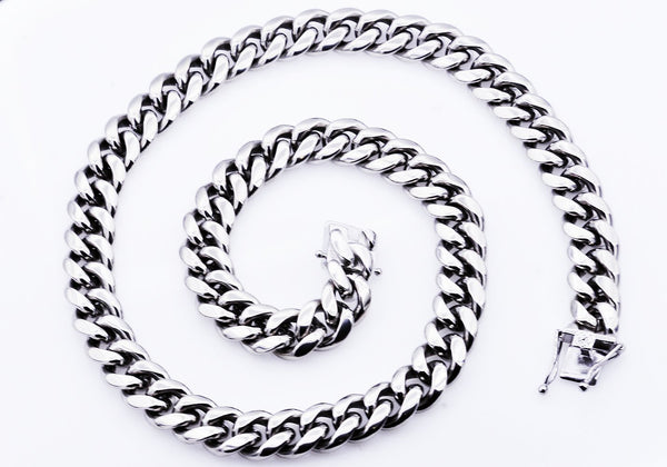 Blackjack Men's Cuban Link Chain Necklace BJS40NW