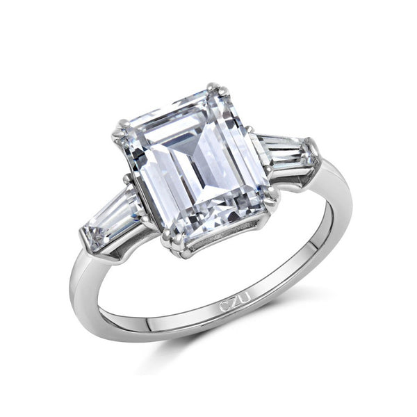 EMERALD CUT ENGAGEMENT RING