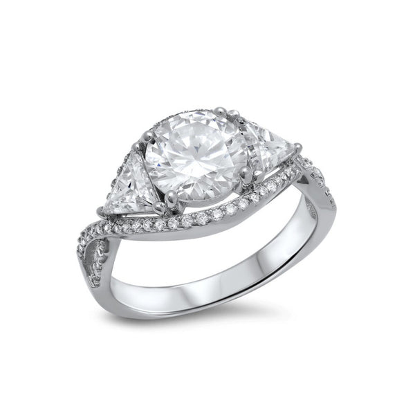 BRILLIANT 3 STONE ENGAGMENT RING